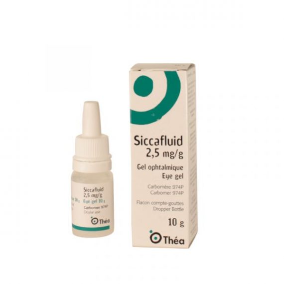 Siccafluid , 2.5 mg:g Frasco conta-gotas 10 g Gel oftalm